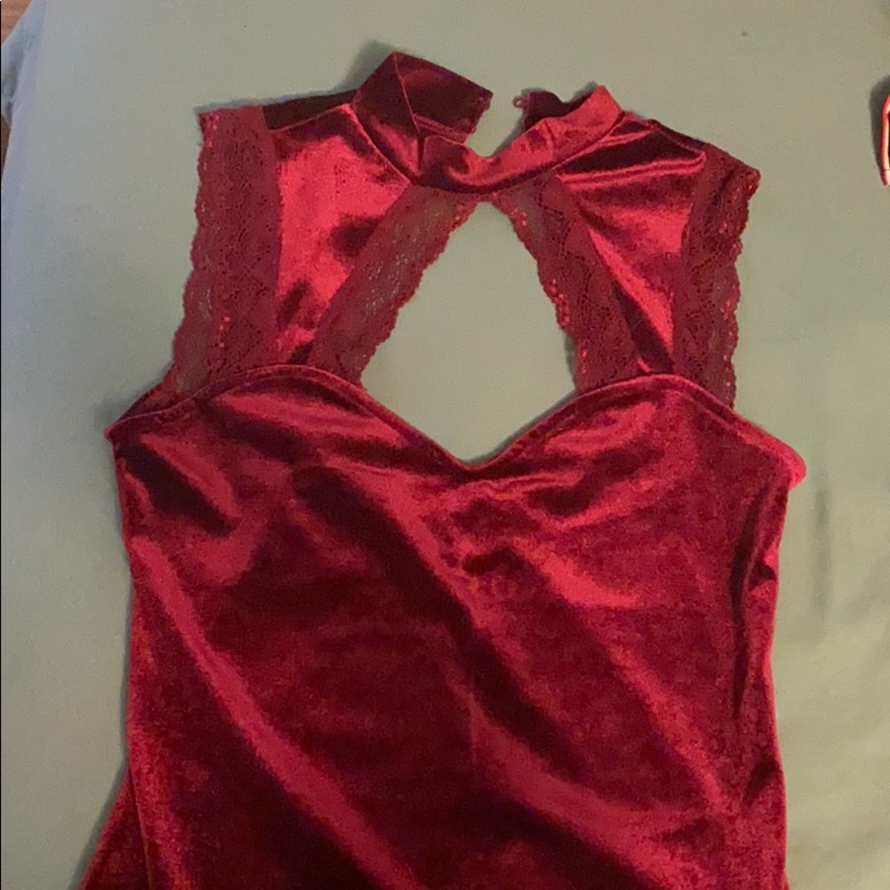 Velvet bodysuit